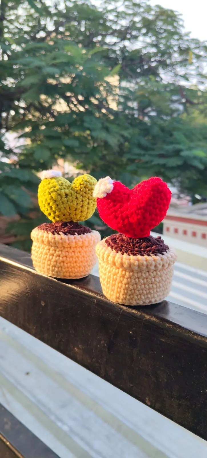 3D heart pot