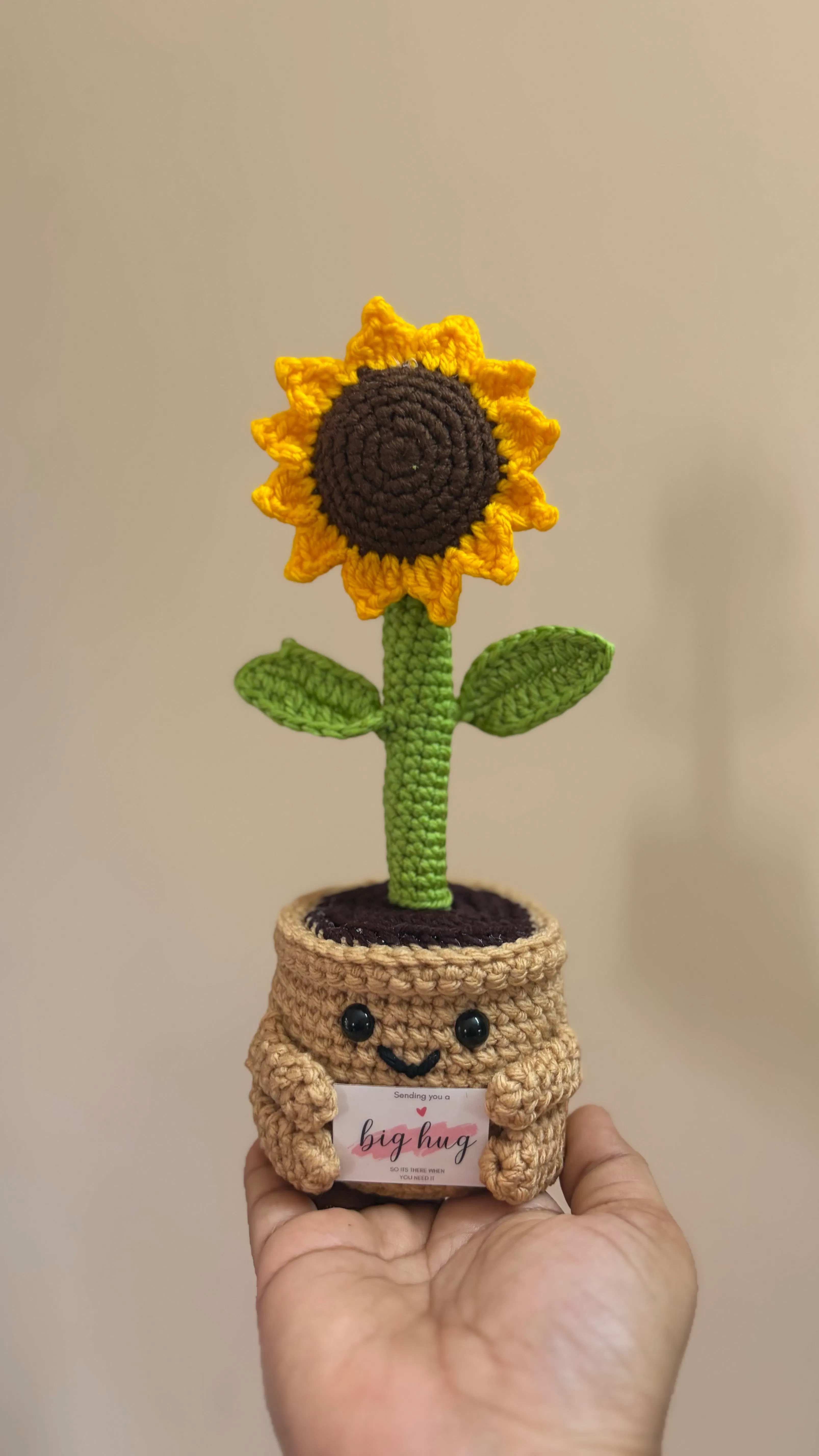 Sunflower pot with pen stand